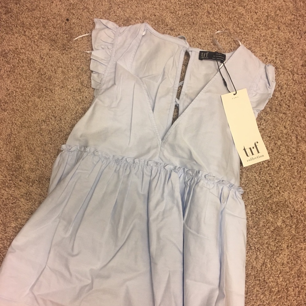 NWT Zara Ruffle Top - Picture 4 of 5